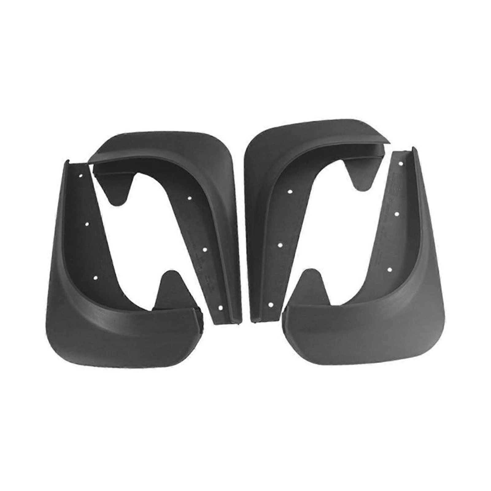 Mud Flaps Universal Front And Rear 4Piece Car Mud Guards Black Splash Guard Mudflaps