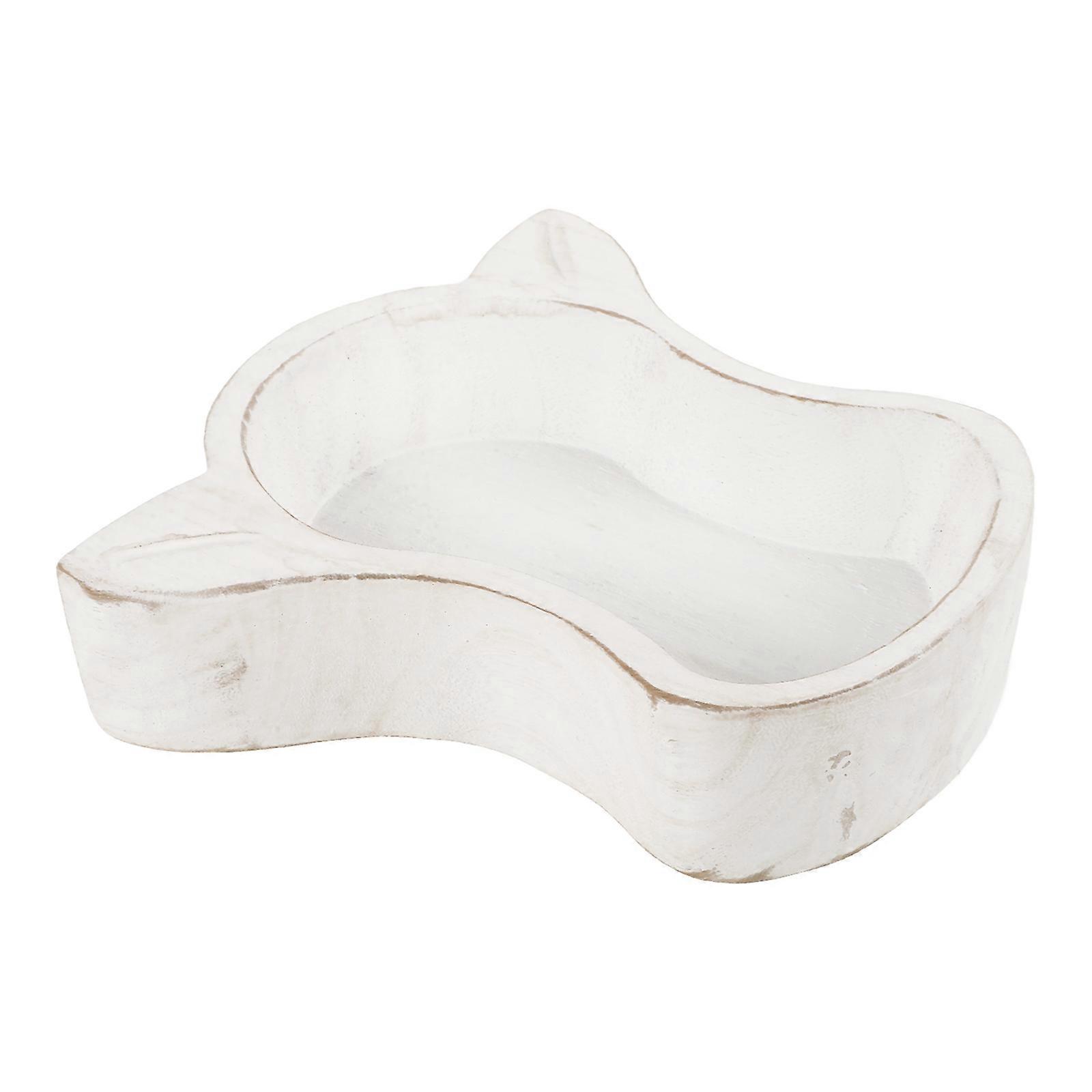 Cow Head Shaped Wood Serving Bowl for Food Display 4Pcs Set