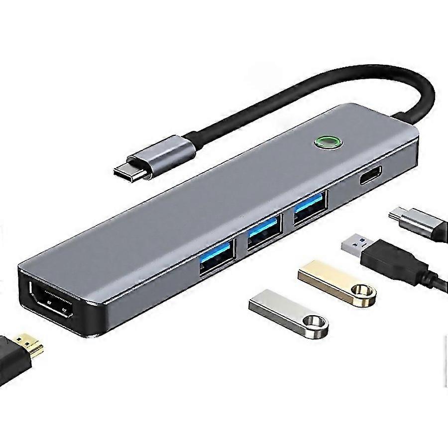 Station d'accueil multifonction 5 en 1 USB-C vers USB-C pour Byl2319