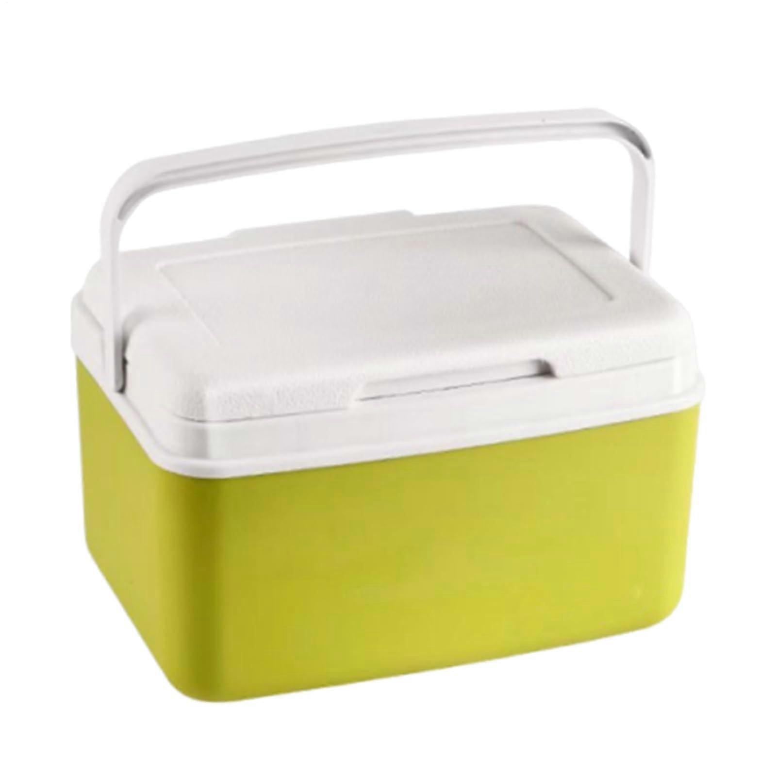 Ice Box Cooler 6L Capacity, Leakproof Portable Picnic Cooler With Ergonomic Handle For BBQ Travel Beach Snacks