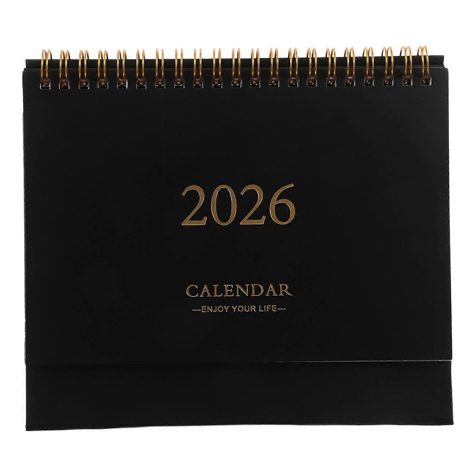 Desktop Decorative Calendar Monthly Planner for Reminding Use 2Pcs