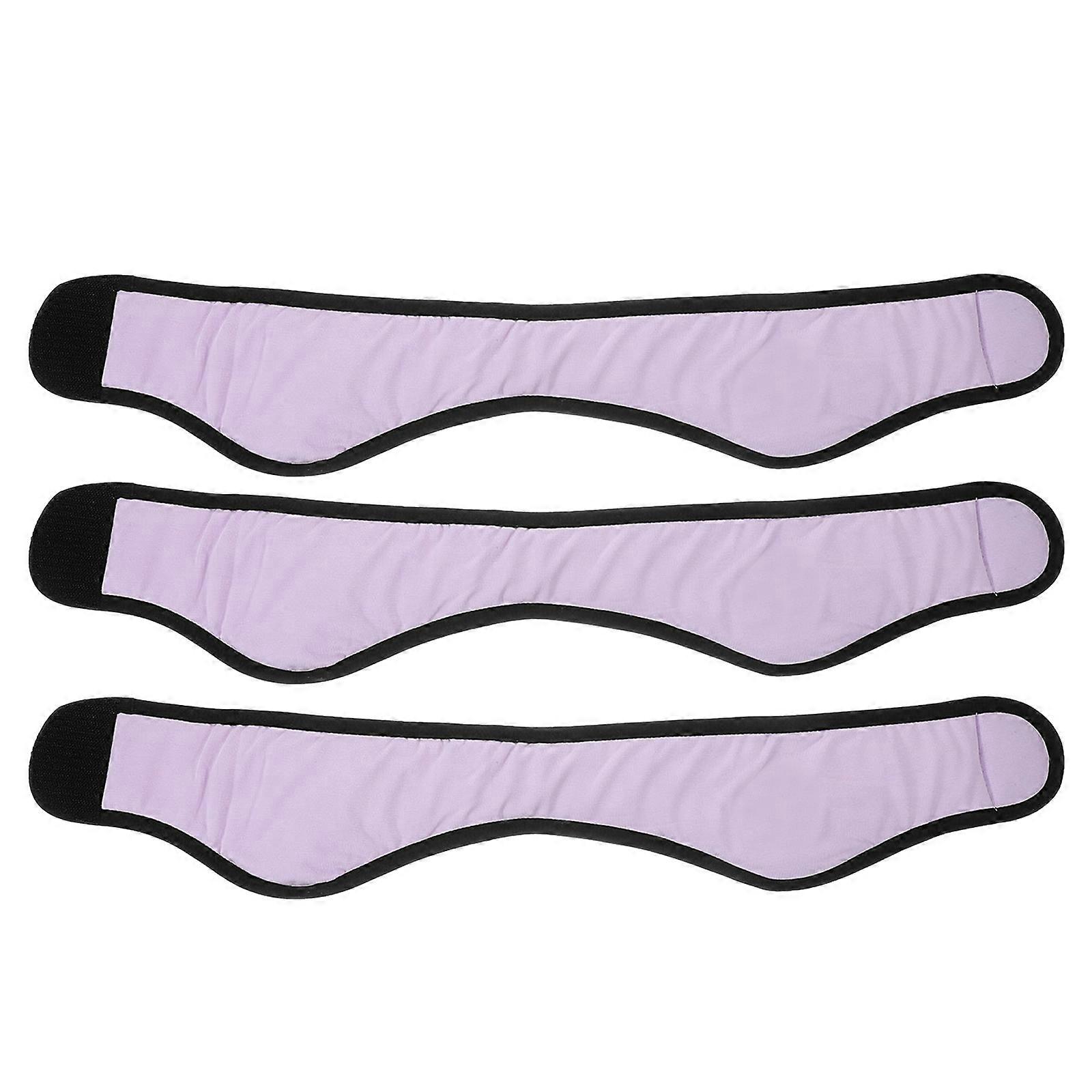 Light Blocking Sleep Mask Adjustable Earmuffs For Better Sleep In Lavender 3Pcs