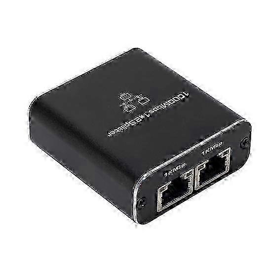 Ethernet Splitter 1000mbps High Speed 1 to 2 Devices Simultaneous Networking Stable Signal Transmission Network Splitter Edition 0809