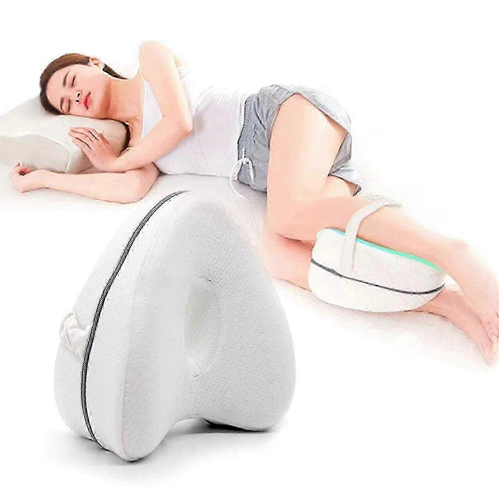 Orthopedic Knee Pillow Leg Pillow Knee Pillow for Side Sleepers Memory Foam Side Sleeper Pillow for Optimal Support Relief from Hip Back Knee Pain Pre