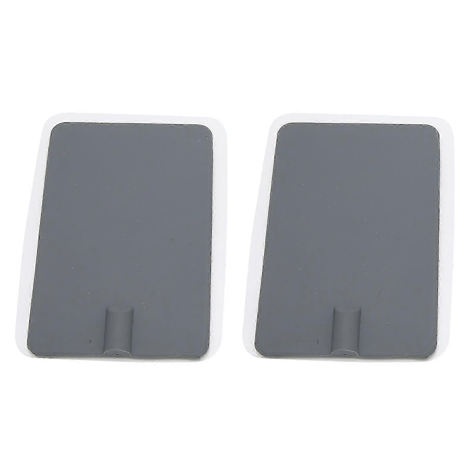 2pcs Silicone Electrode Pad Soft Electrode Patch for Physiotherapy Instrument Gray 7 x 11cm