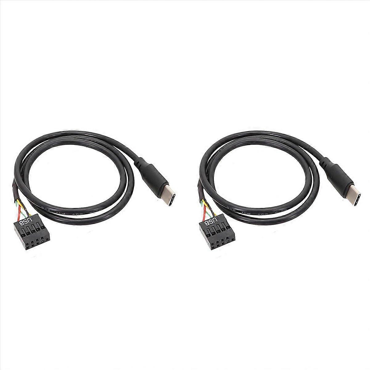 1Pcs USB 9Pin to USB Type C Cable for Computer to USBC Screen LCD