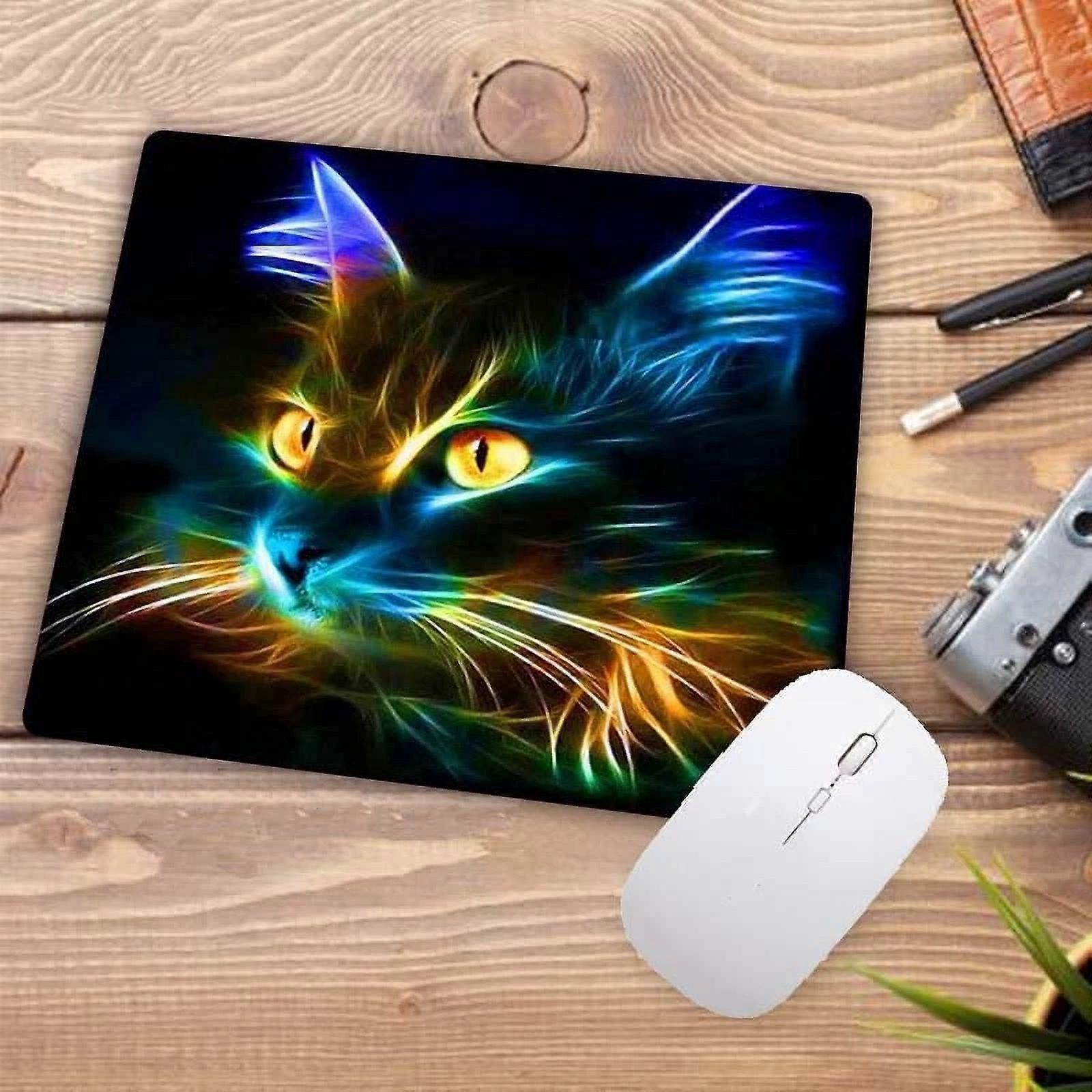 Big promotion 20x25cm cartoon cute cat head cool designs table mouse pad laptop computer gaming keyboard mousepad animal mat