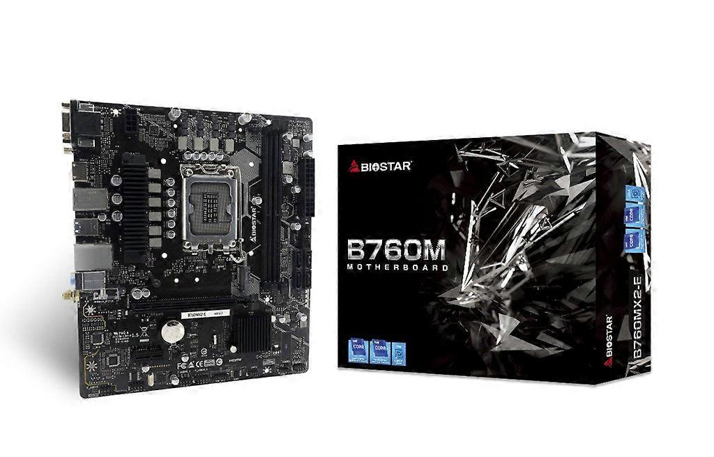 Biostar B760mx2-e D4 Hovedkort Intel B760 Lga 1700 Micro Atx