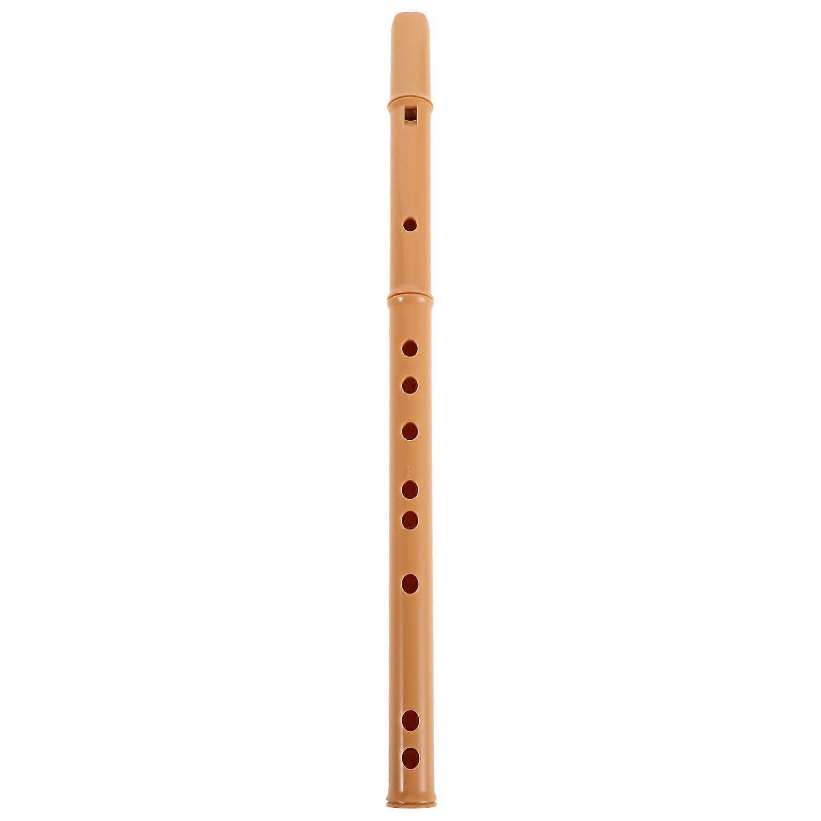 Flute Instrument: Detachable Resin F Key Three-Piece Recorder Flute - Beginner Woodwind Musical Instrument With Flat Mouthpiece For Students