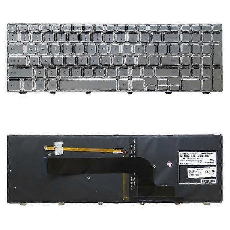 US Version Keyboard with Keyboard Backlight for DELL Inspiron