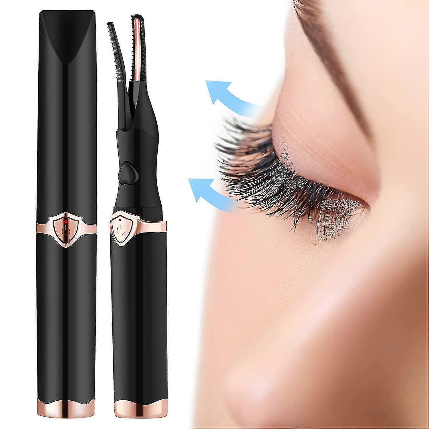 25-26 Electric Heated Lash Curler 2 In 1 Clip-type USB Rechargeable Eyelash Curler