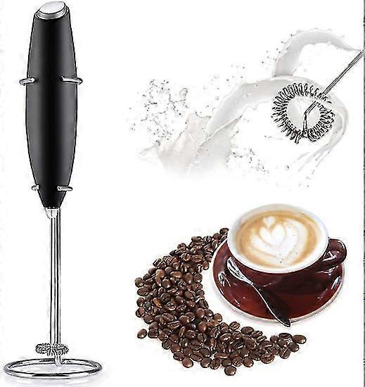 Milk Frother For Coffee With Improved Stand - Coffee Frother Handheld Foam Maker For Lattes