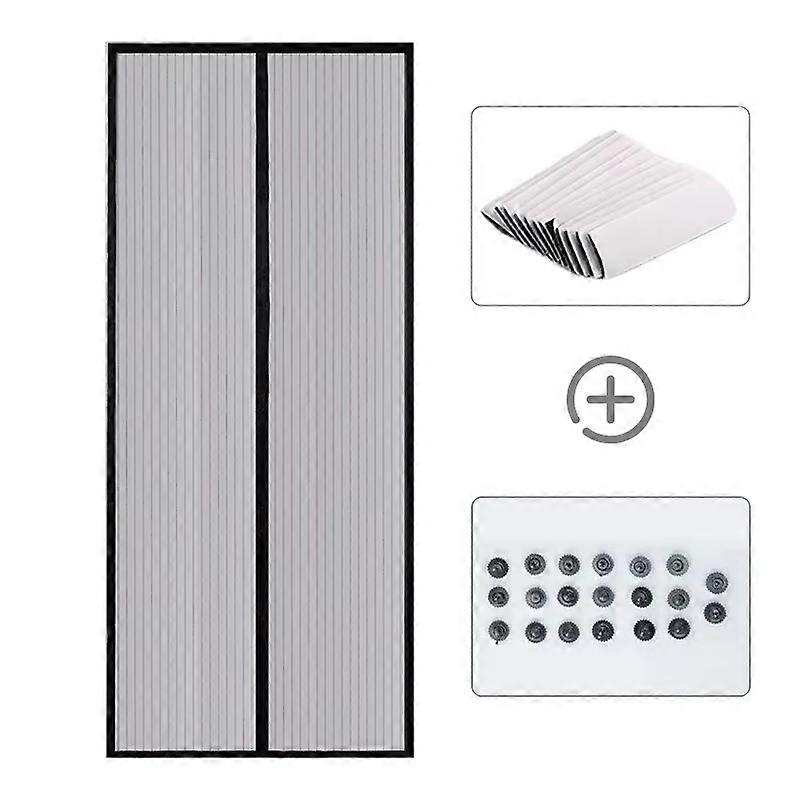 Mosquito Net Curtain Magnets Door Mesh Insect Sandfly Netting with Magnets on The Door Mesh Screen Automatic Closing Door Screen