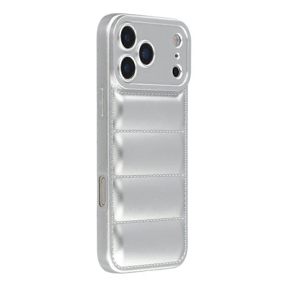Compatible For iPhone 17 Pro TPU Case Down Jacket Design Shock-Absorbent Phone Protector
