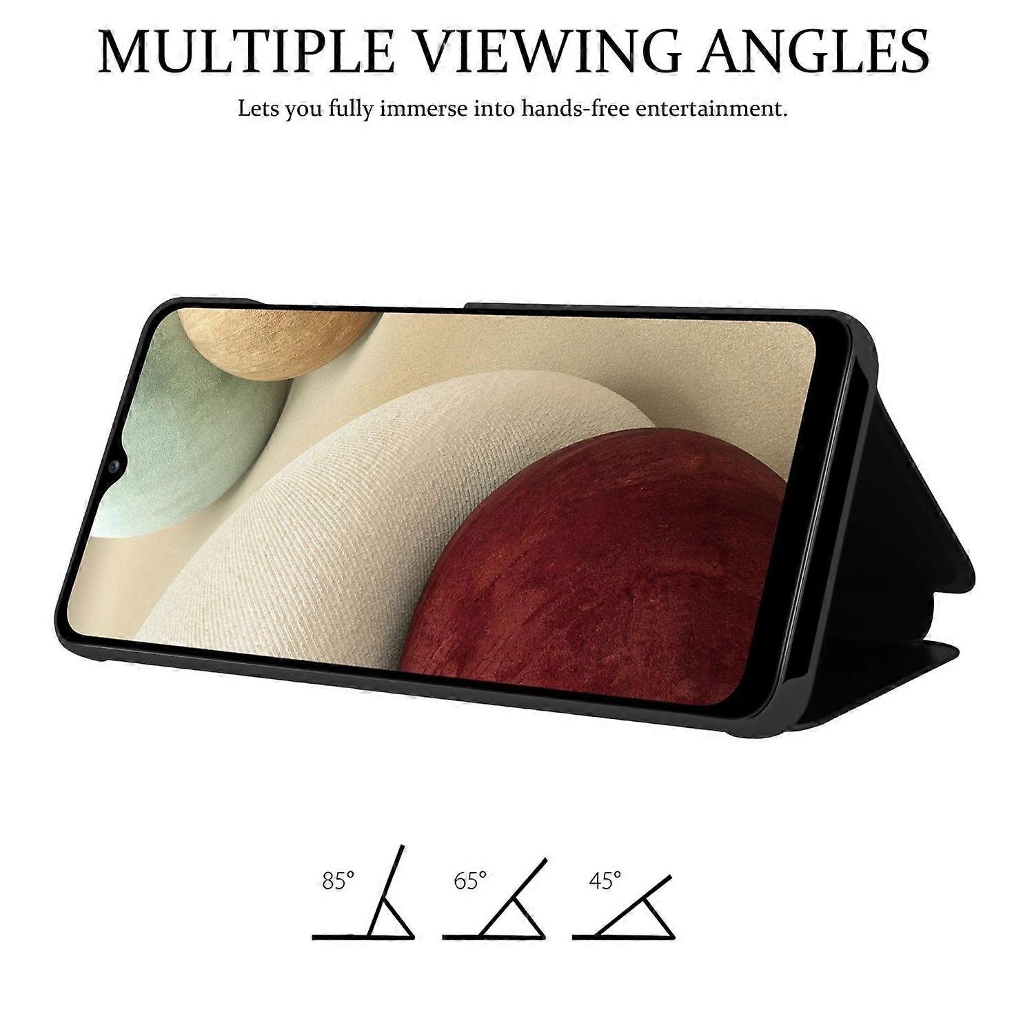 Samsung Galaxy A12 / M12 Case Protective Case - Smartview Design with Mirror