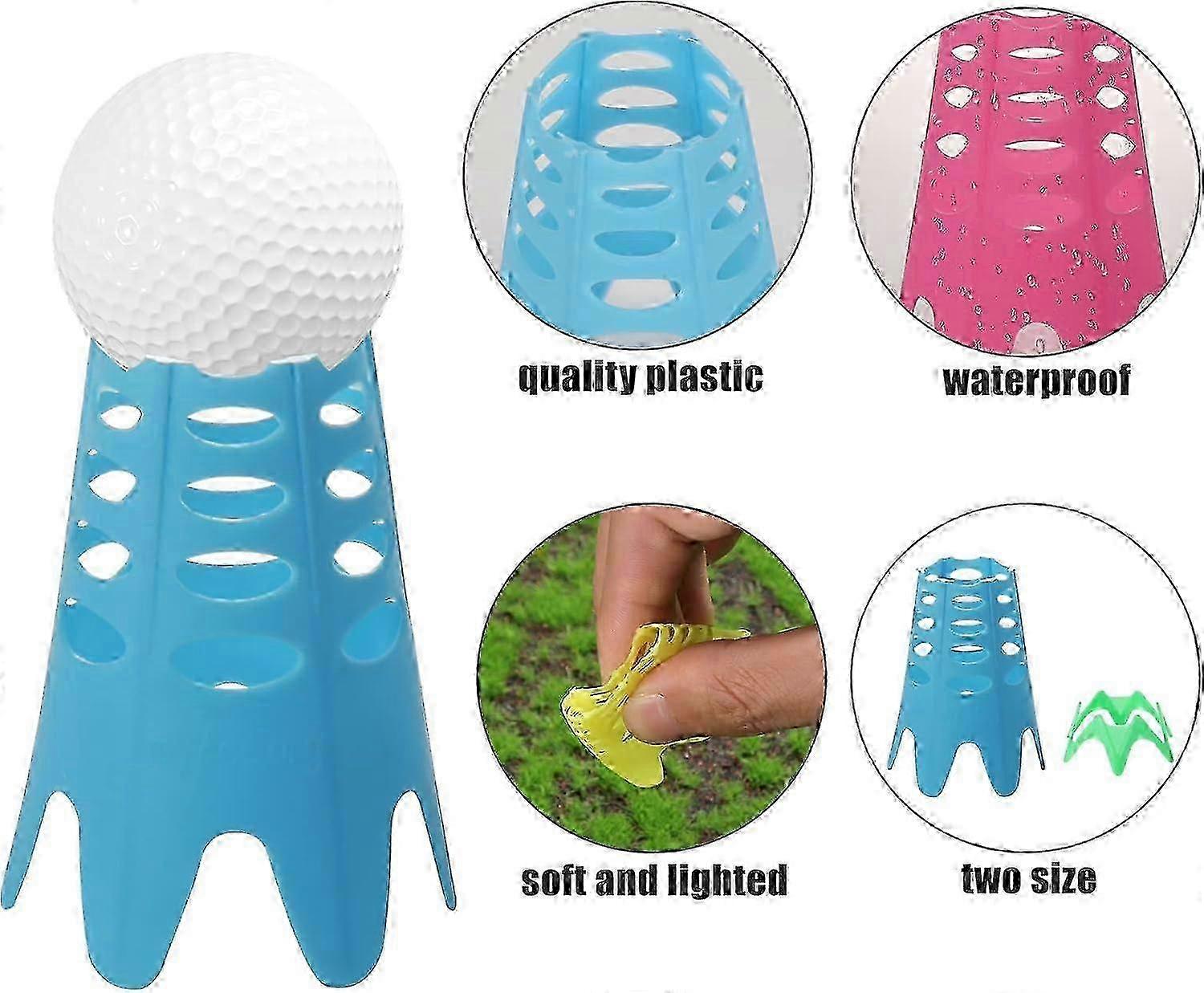 20pcs Multi Size Plastic Golf Tees Plastic Golf Simulator Tees Training Golf Practice Mat Tees