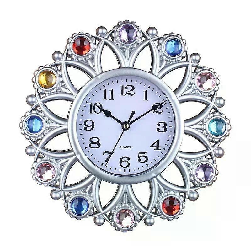 10inch European Style Light Luxury Retro Mute Does Not Tick Wall Clock As Precise Font Clear Mute Quartz Clock Decorative Clock