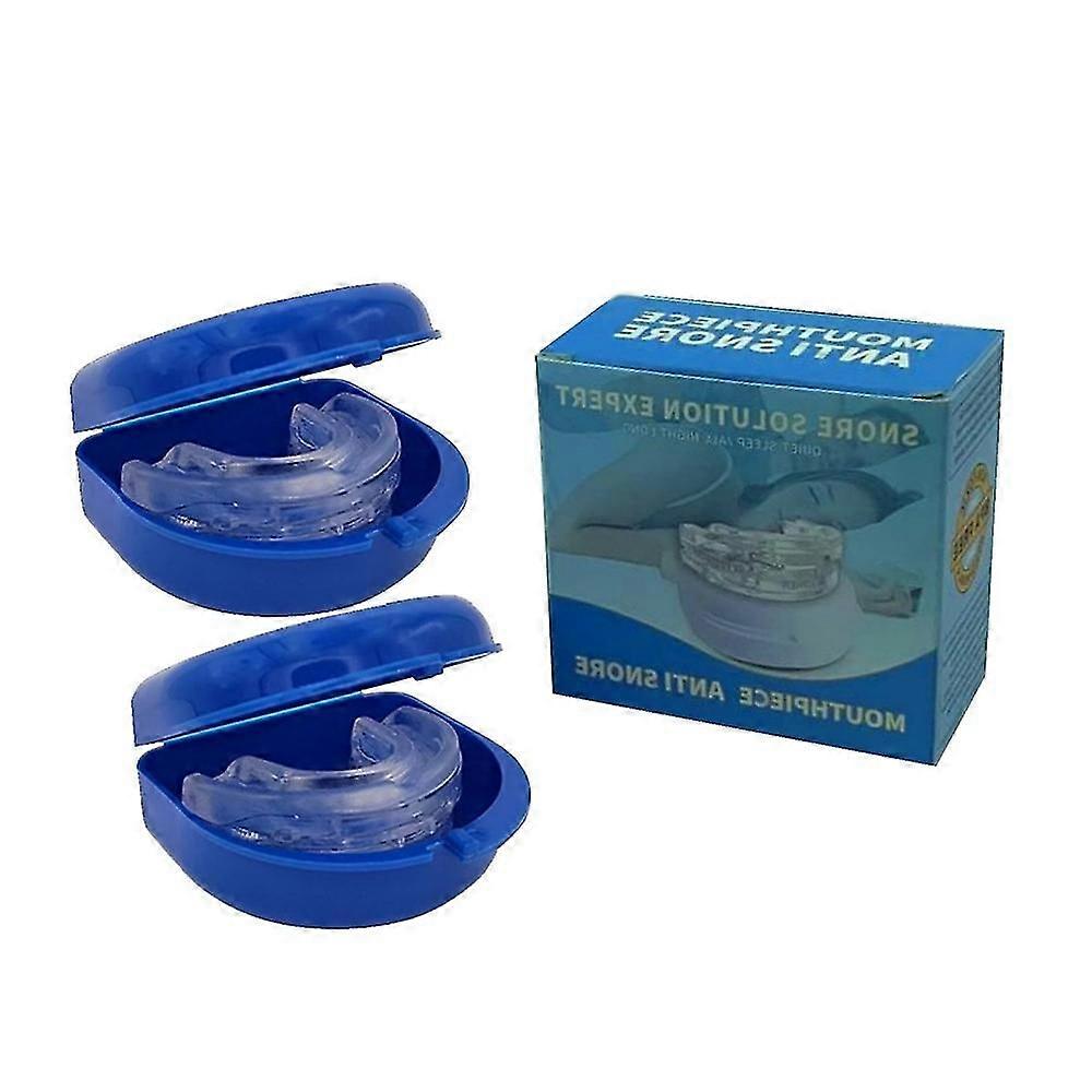 2pcs פקק נחירות נגד נחירות ברוקסיזם מגן פה שיניים ברוקסיזם דום נשימה בשינה מגן נחירות מגן פה מניעת נחירות מכניס