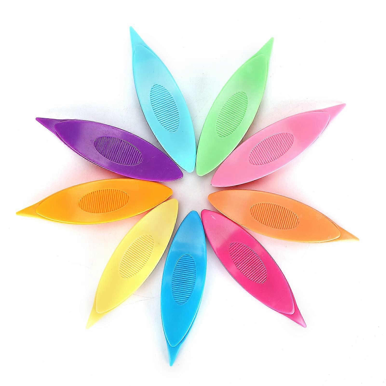 Tatting Shuttle Kit 9Piece Colorful BigEye Needles Set For DIY Lace Making Tools