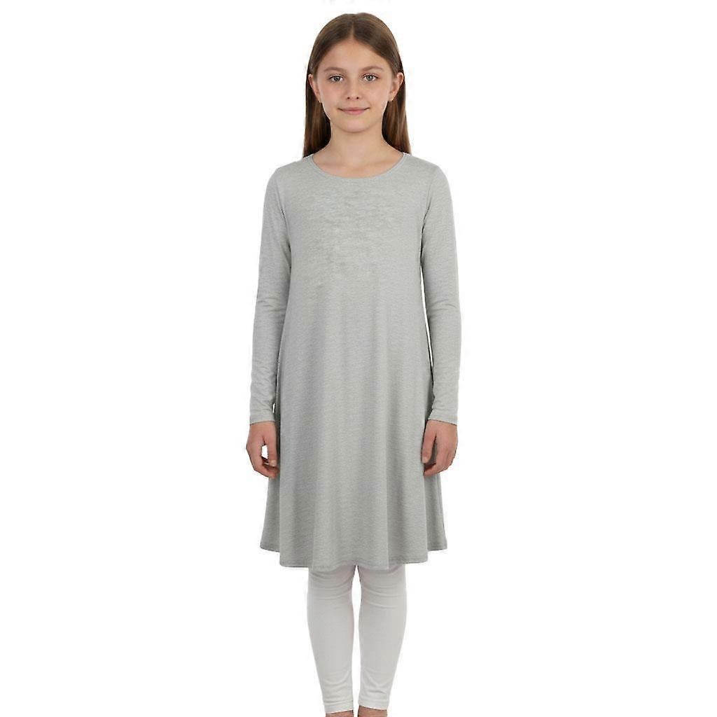 Tytöt Plain Color Swing Mekot