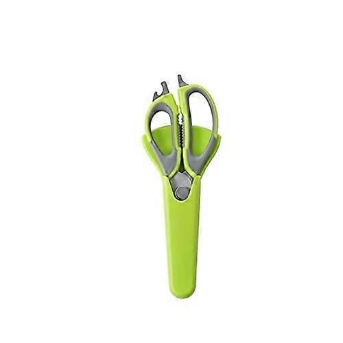 Salad Scissors Brushed Stainless Steel With PP And TPR Handles For Cutting Chicken Bones And Vegetables