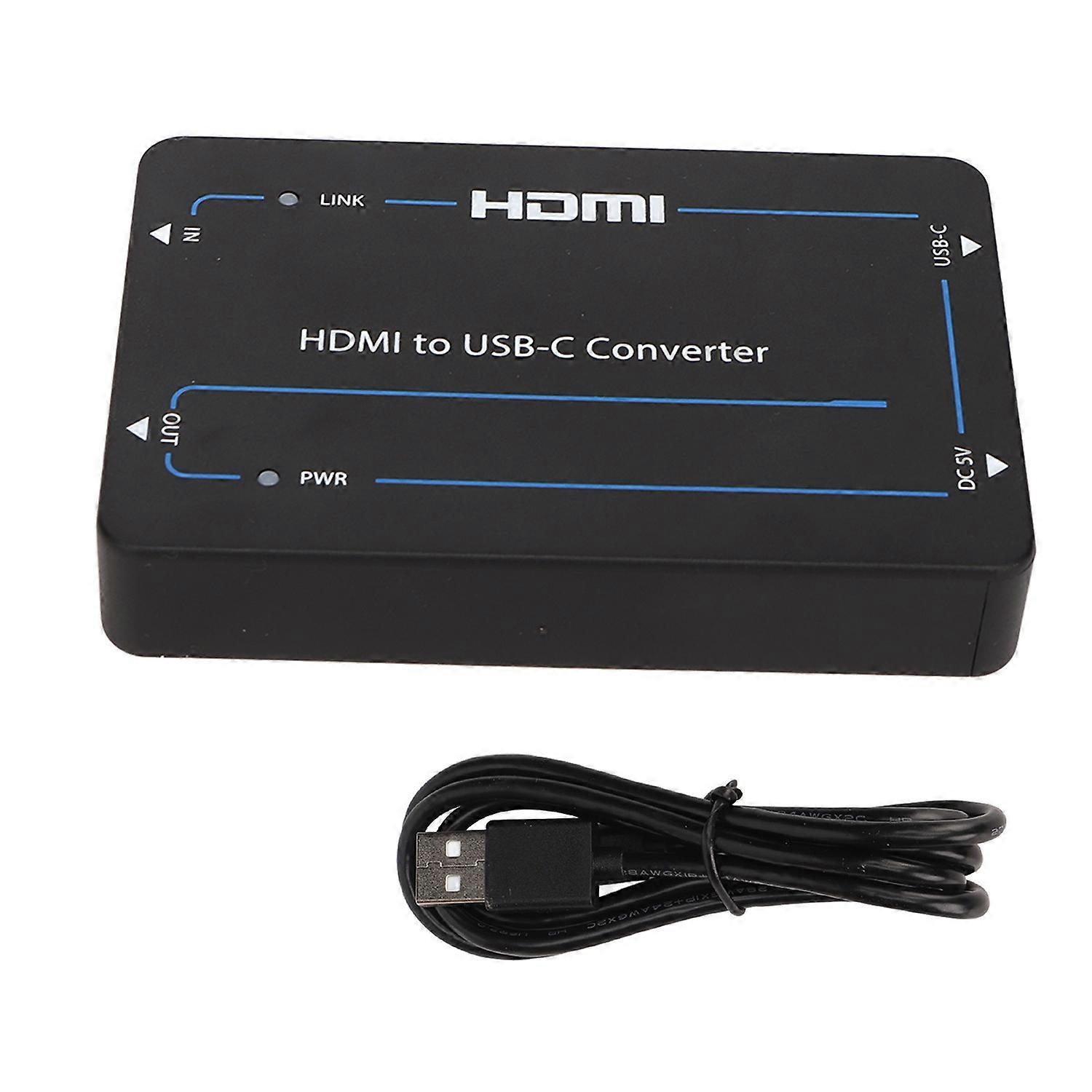 HDC HUC2 HD Multimedia Interface to USB C Adapter 4K At 60HZ 18Gbps HD Multimedia Interface Extracto