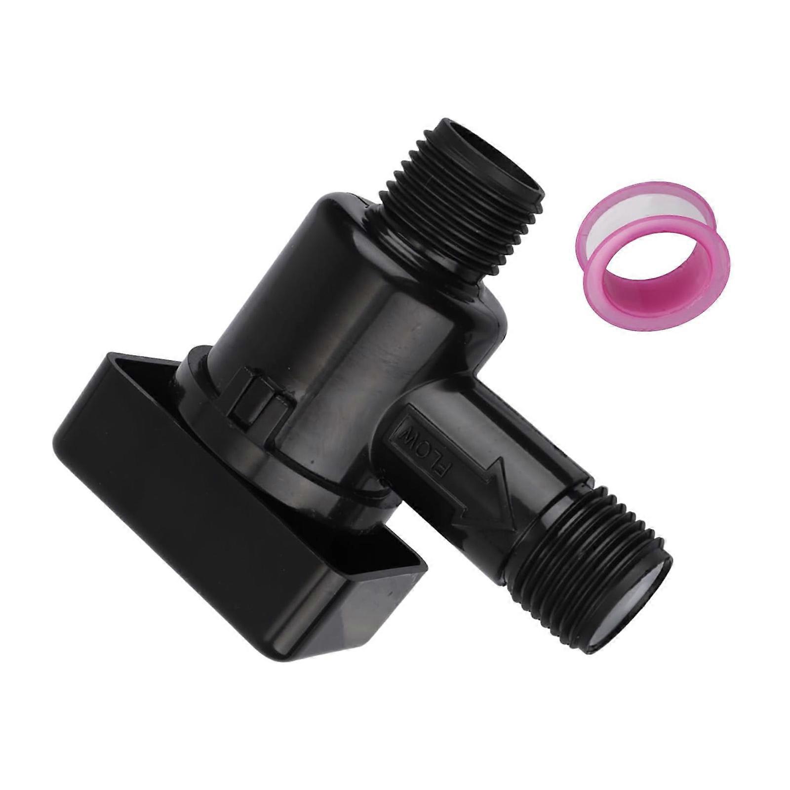 ABS Check Valves Includes PTFE Tape & Vertical Installation Guide Leakproof Adapter for Black Tank Flushing Systems Multicolor