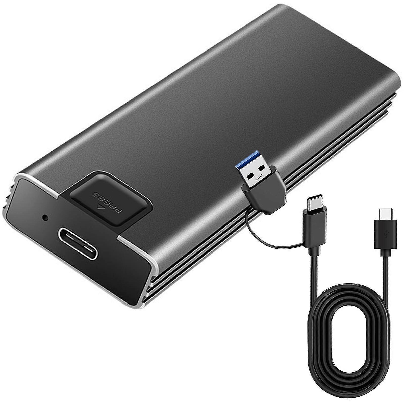 Universal Type C M.2 SSDs Case Metal Body Rapid Data Transfer Up To 10Gbps Toolless Assembly Lightweight For Multiple Device Use Multicolor