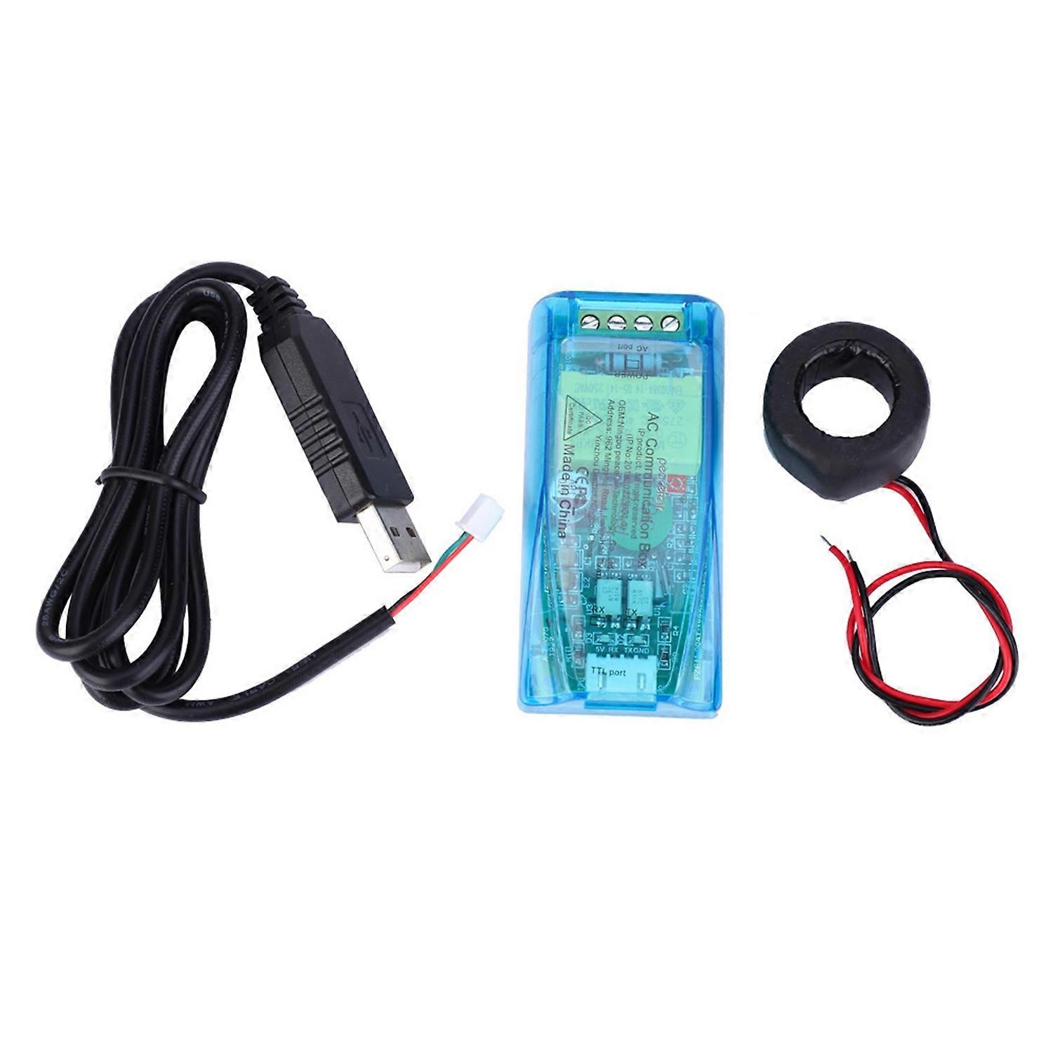 Power Monitoring Communication Module TTL for AC Voltage Current Power Frequency with CT(100A COil C