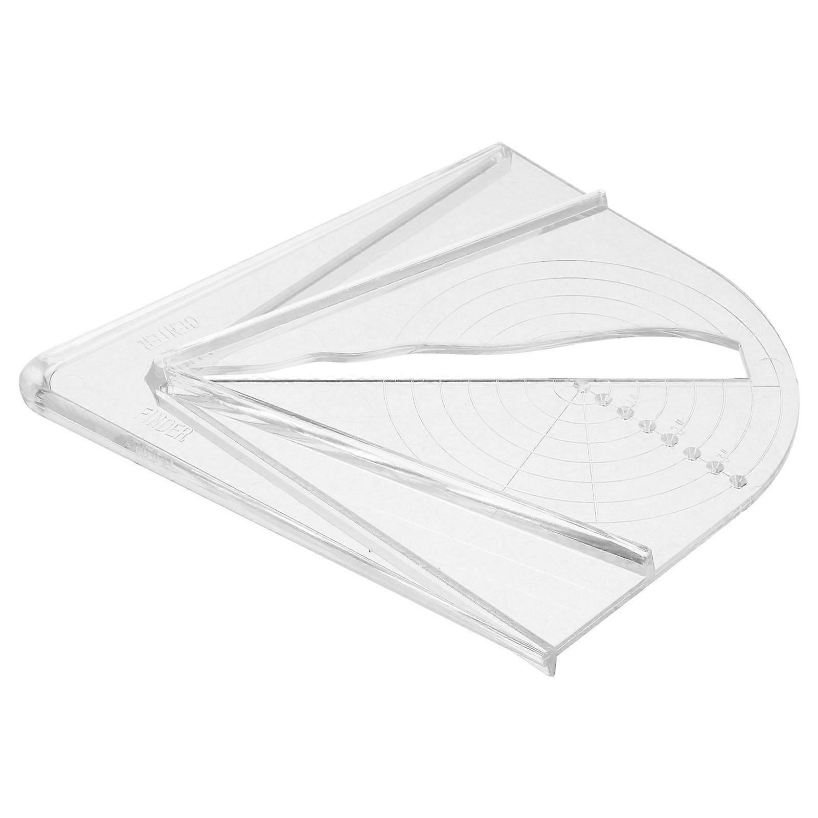 Center Finding Tool Acrylic Center Scribe Gauge for Drawing Circle