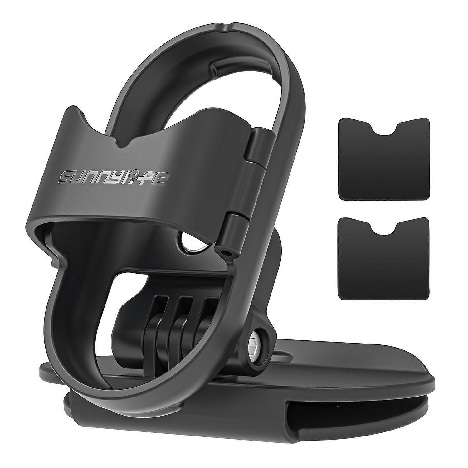 SUNNYLIFE G3S-J867 For Insta360 GO 3S GO 3 Action Camera Hat Brim Clip 360 Degrees Rotation Head Cap