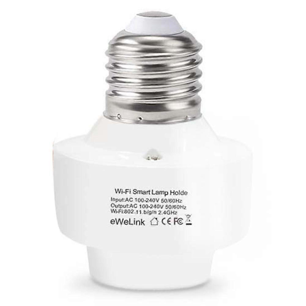 Smart WiFi Bulb Socket E26 E27 Light Bulb Adapter,Wireless 2.4G Remote Control Lamp Base Holder, AP