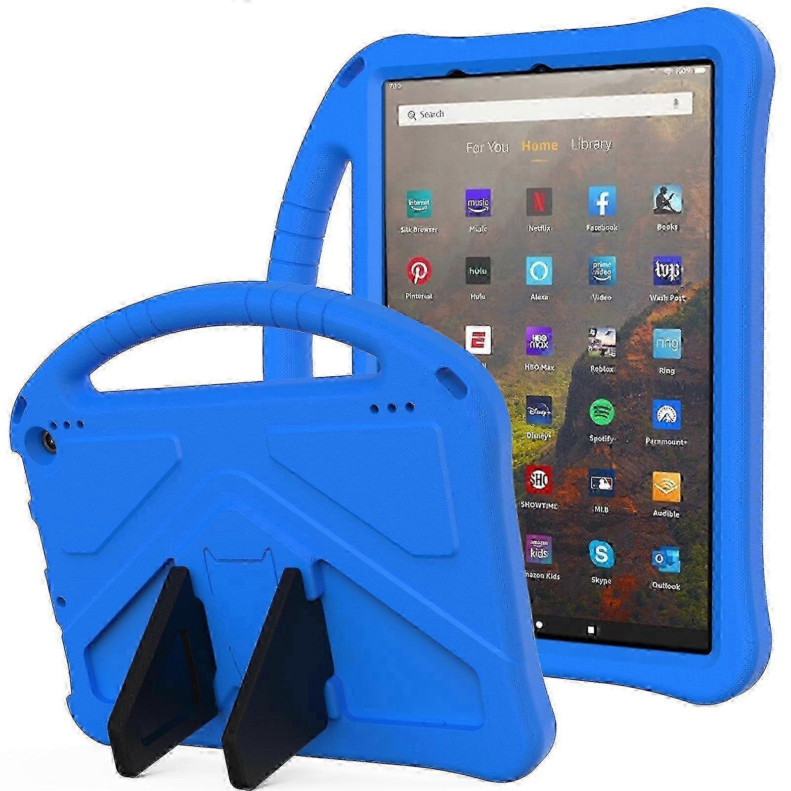 For Amazon Kindle Fire HD 10 2021 EVA Flat Anti Falling Protective Case Shell with Holder 2025