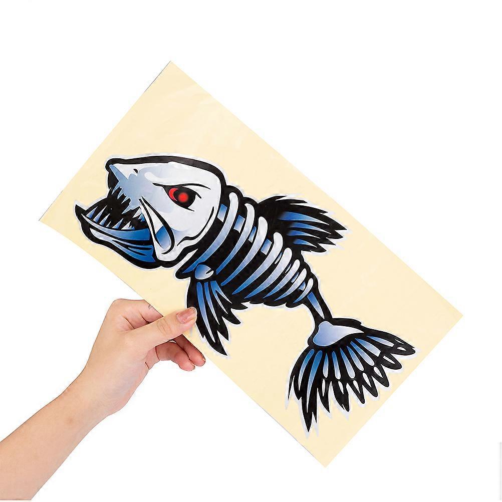 Fish Bones Sticker Kayak Decals for Decor 2Pcs Fish Bone Pattern Stickers