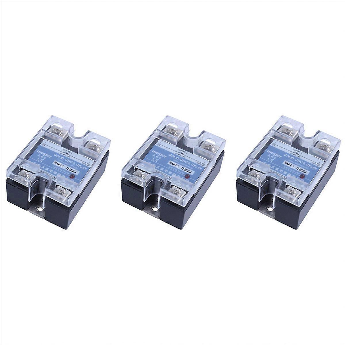 3X -1 D4825 Single-Phase Solid State Relay SSR 25A DC 3-32 V AC 24-480 V