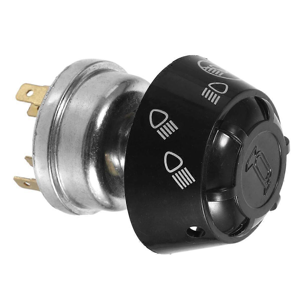 Universal Tractor Excavator Truck Horn and Lighting Switch - Round 3-Position Rotary Switch for Int