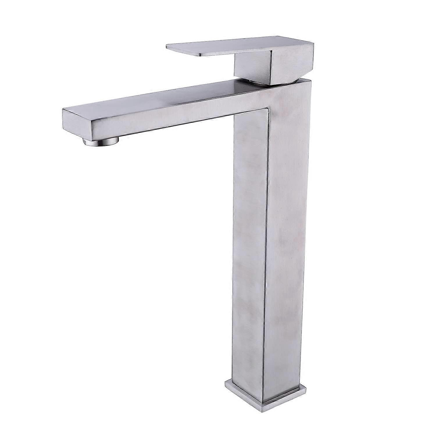 Brushed Nickel Bathroom Faucet Single Handle Modern Design for Sink with Easy Temperature Control