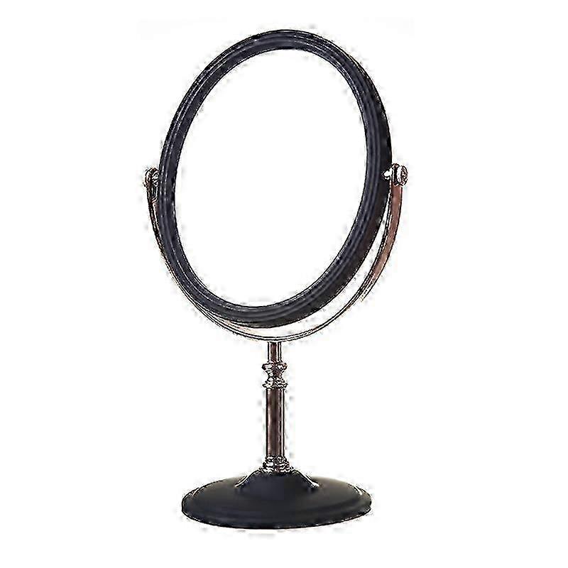 w Adjustable Desktop Makeup Mirror - 360° Rotatable Design