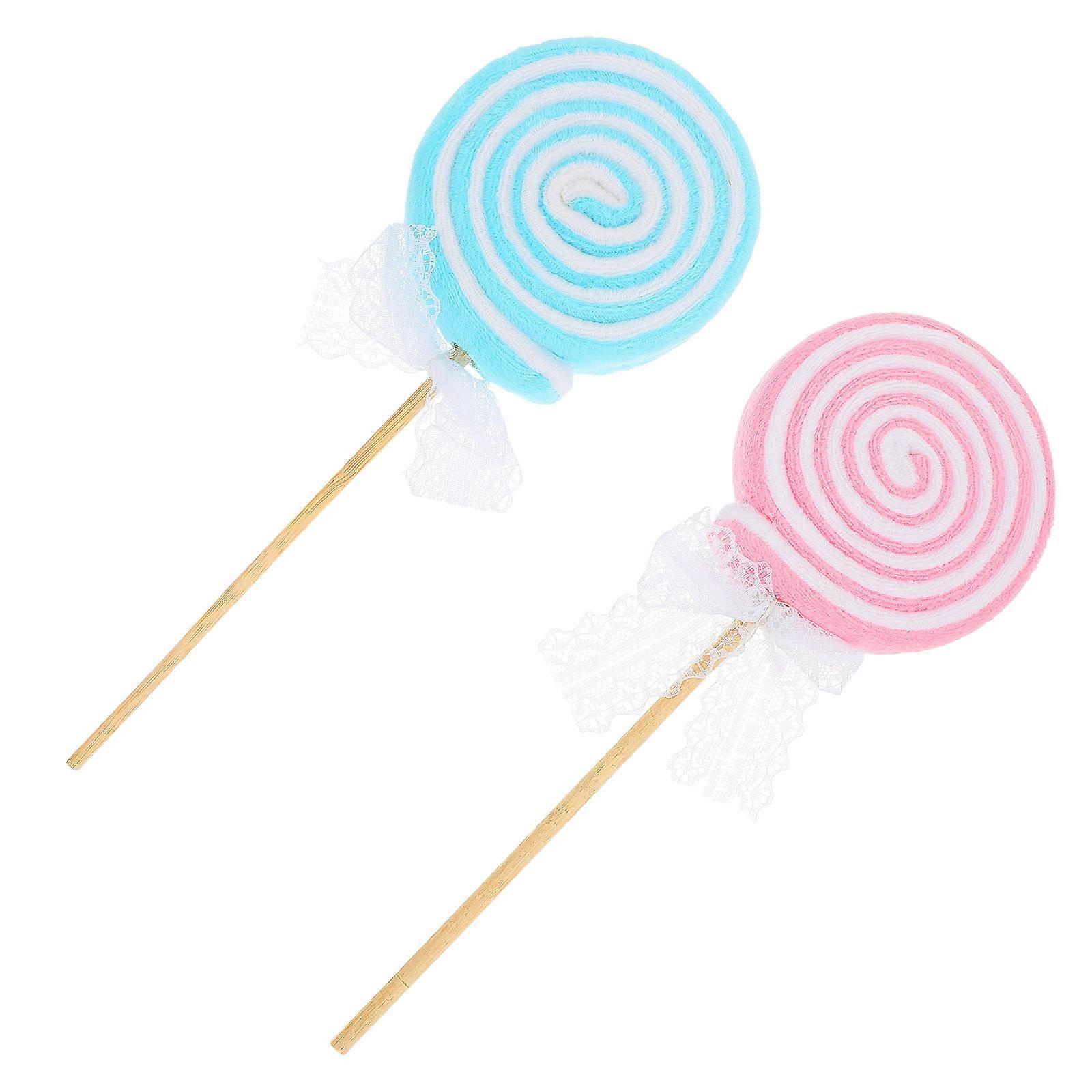 Lollipop Prop Realistic Simulation Photo Props for Decoration 2Pcs