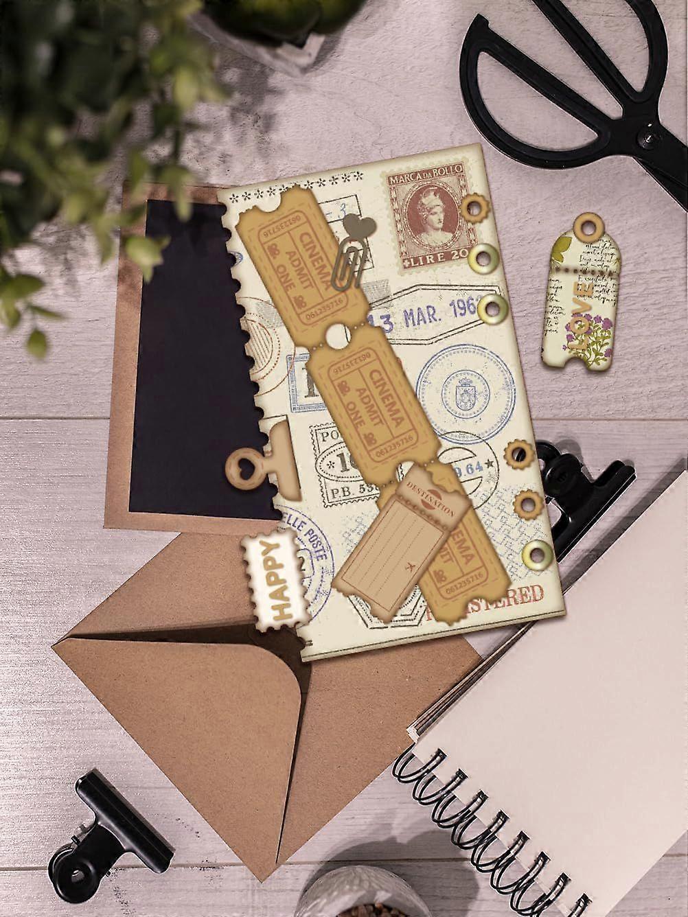 1Pcs Stamp Theme Carbon Steel Cutting Dies Stencils Mixed Shapes DIY Embossing Stencil Embossing Folders for DIY Scrapbooking Album Decorative Paper C