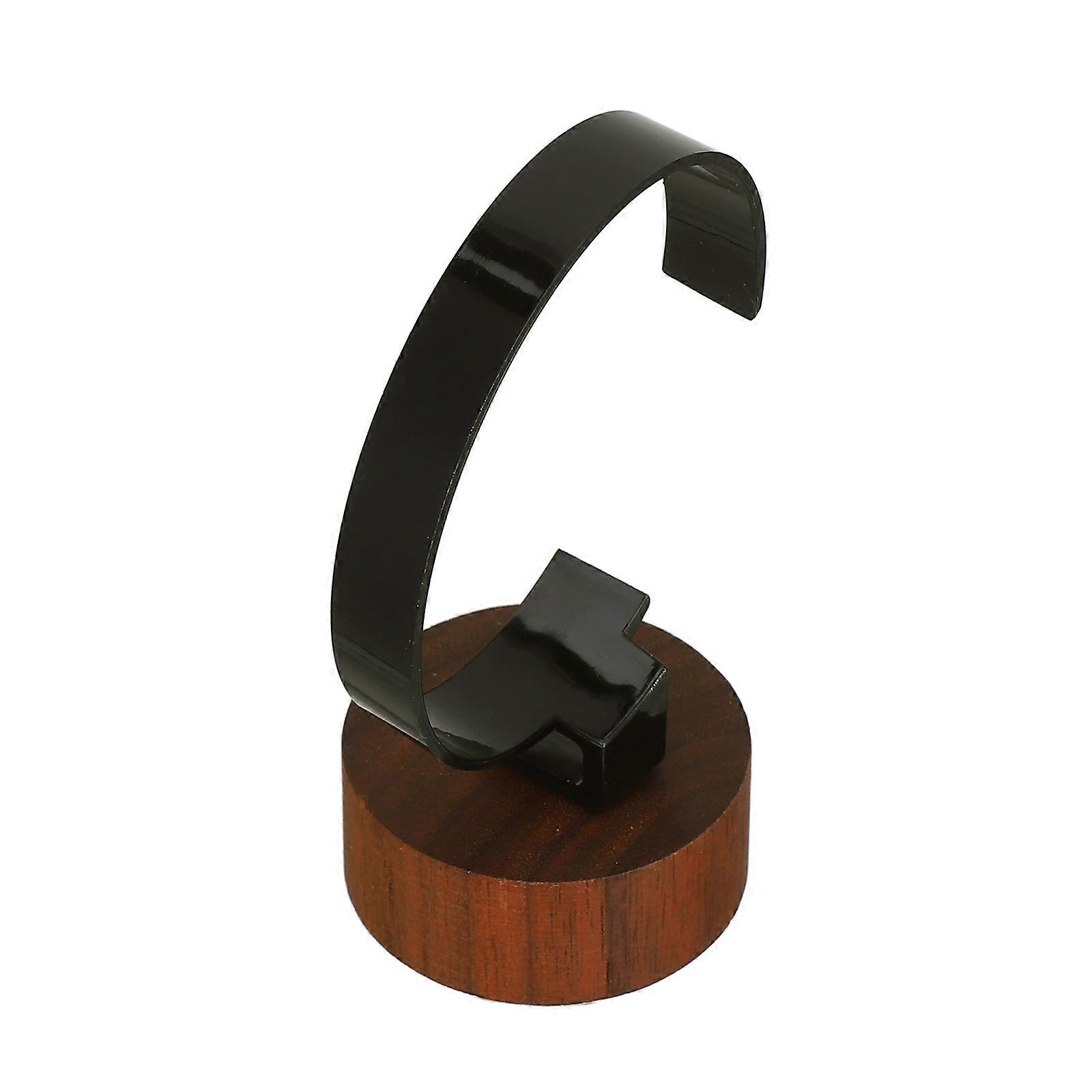 Elegant Watch Display Stand for Display with Walnut Wood Base