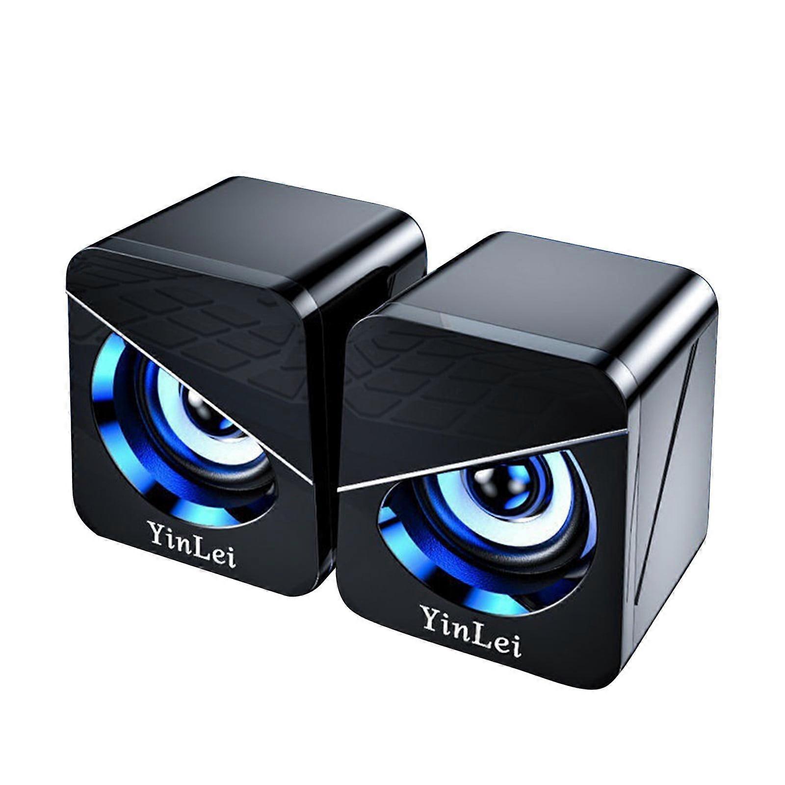 VALSEEL Bluetooth Speaker Computer Stereo Bluetooth Small Speaker Subwoofer Home Desktop Computer Laptop USB Cable Mini Speaker Desktop Electronics