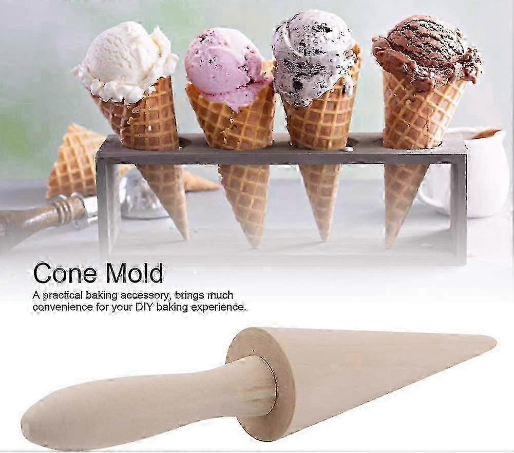 Set of 2 Rollers, Ice Cream Cone Molds Baking Accessories