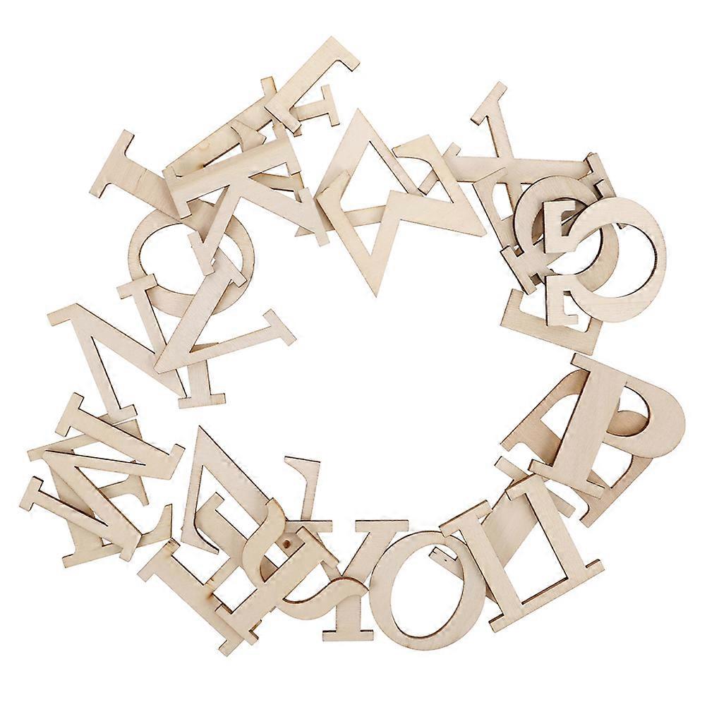 192Pcs Wooden Alphabet Learning Tiles for Letter Recognition Fun Toy