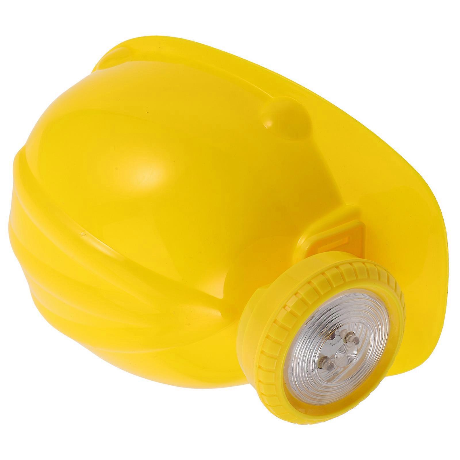 Yellow Plastic Construction Hat for Kids Cosplay Safety