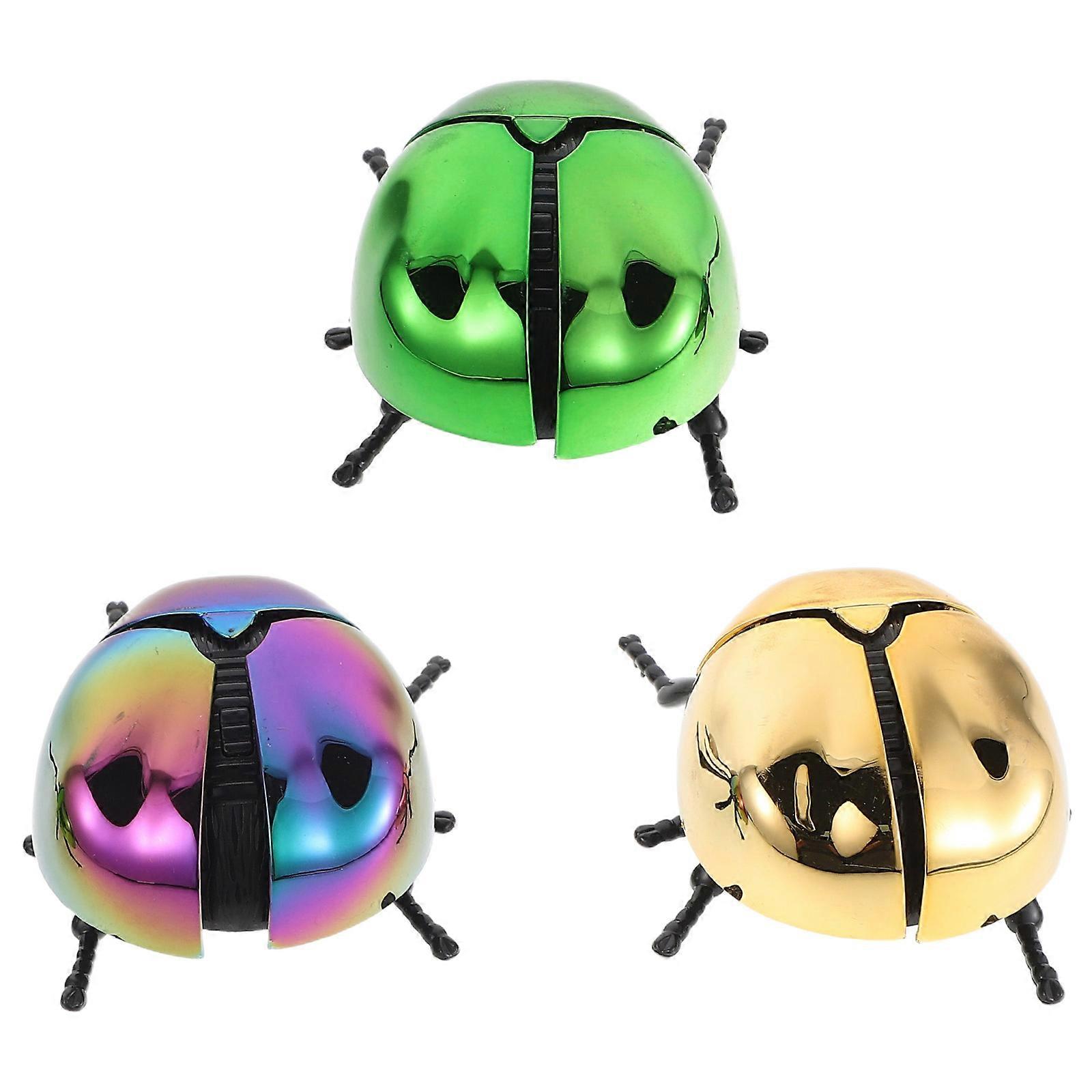 3Pcs Realistic Beetle Toy for Indoor Learning Interactive Wind-