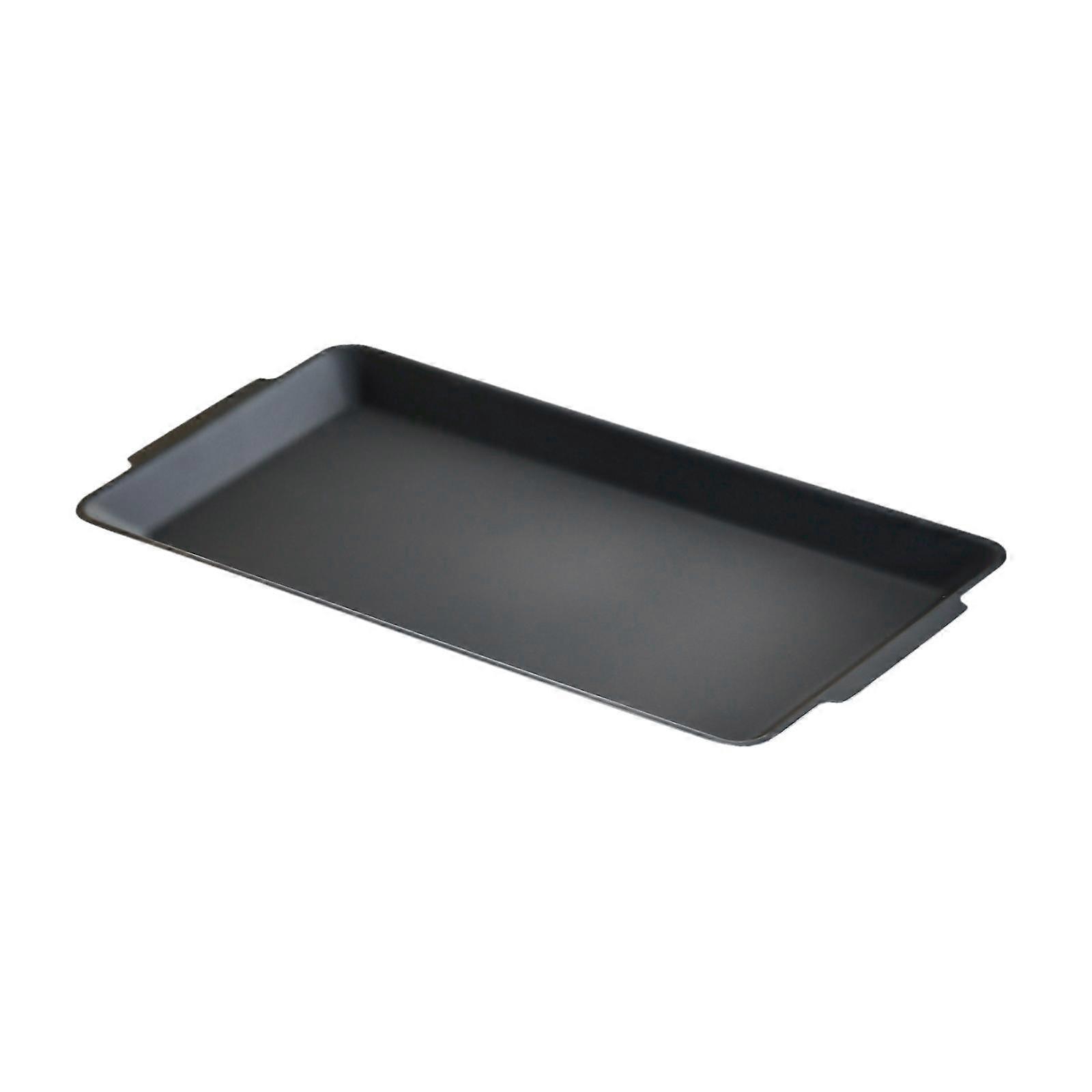 Cooking Skillet Pan Serving Tray with Handle Universal Reusable Grilling Pan BBQ