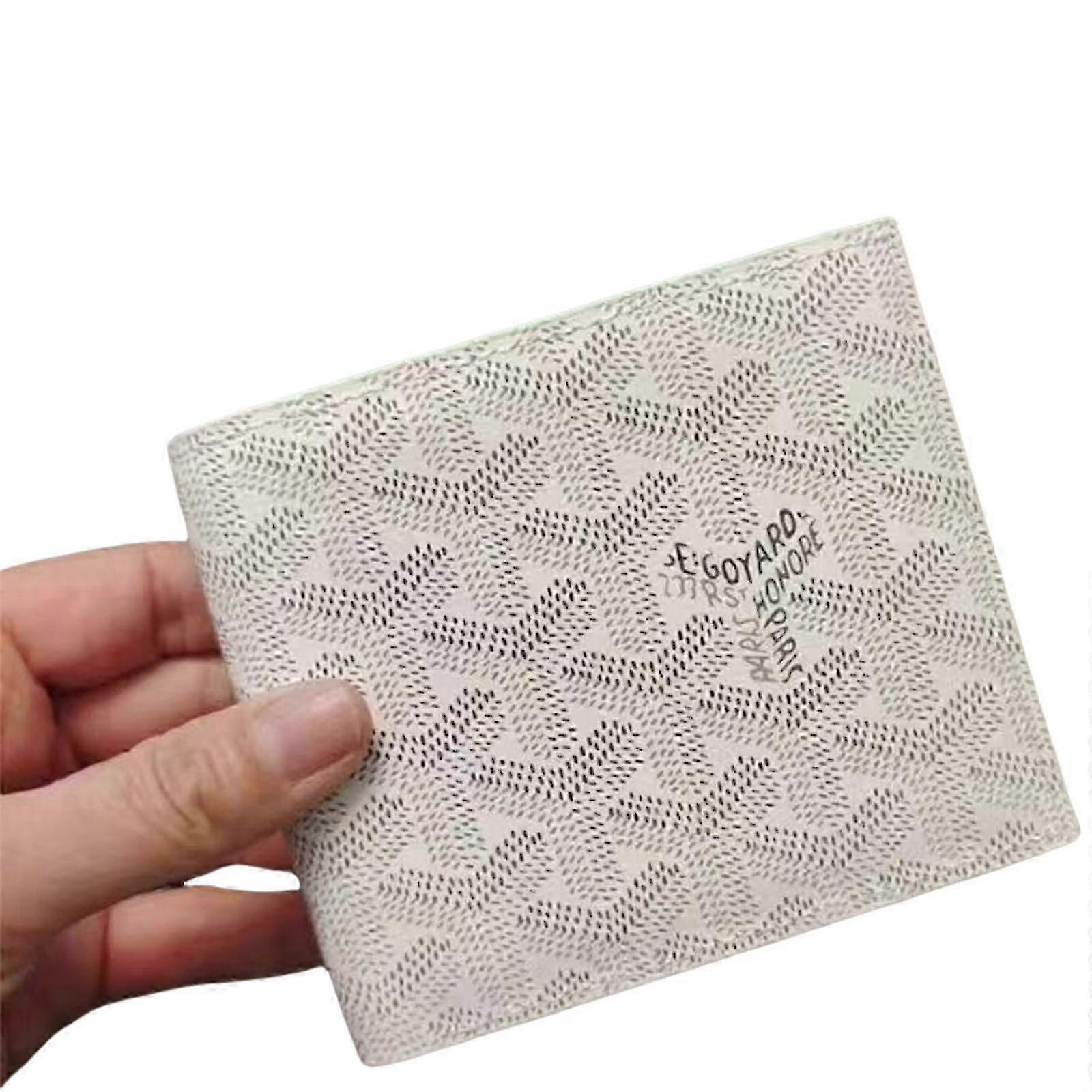 Slim Leather Card Holder for Daily Use - Compact Houndstooth Pattern