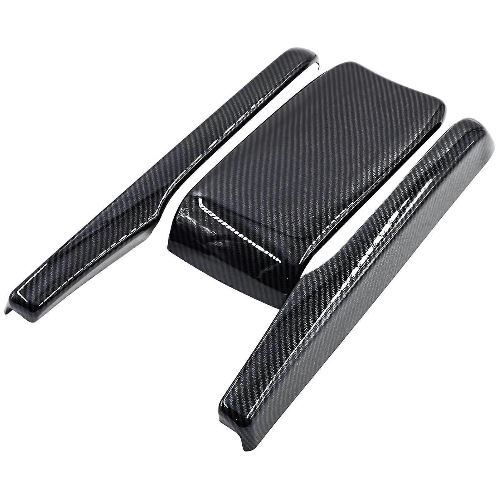 Compatible with Honda Civic Accessories 10th Gen Carbon Fiber Armrest Cover Trim, Scratch Protection