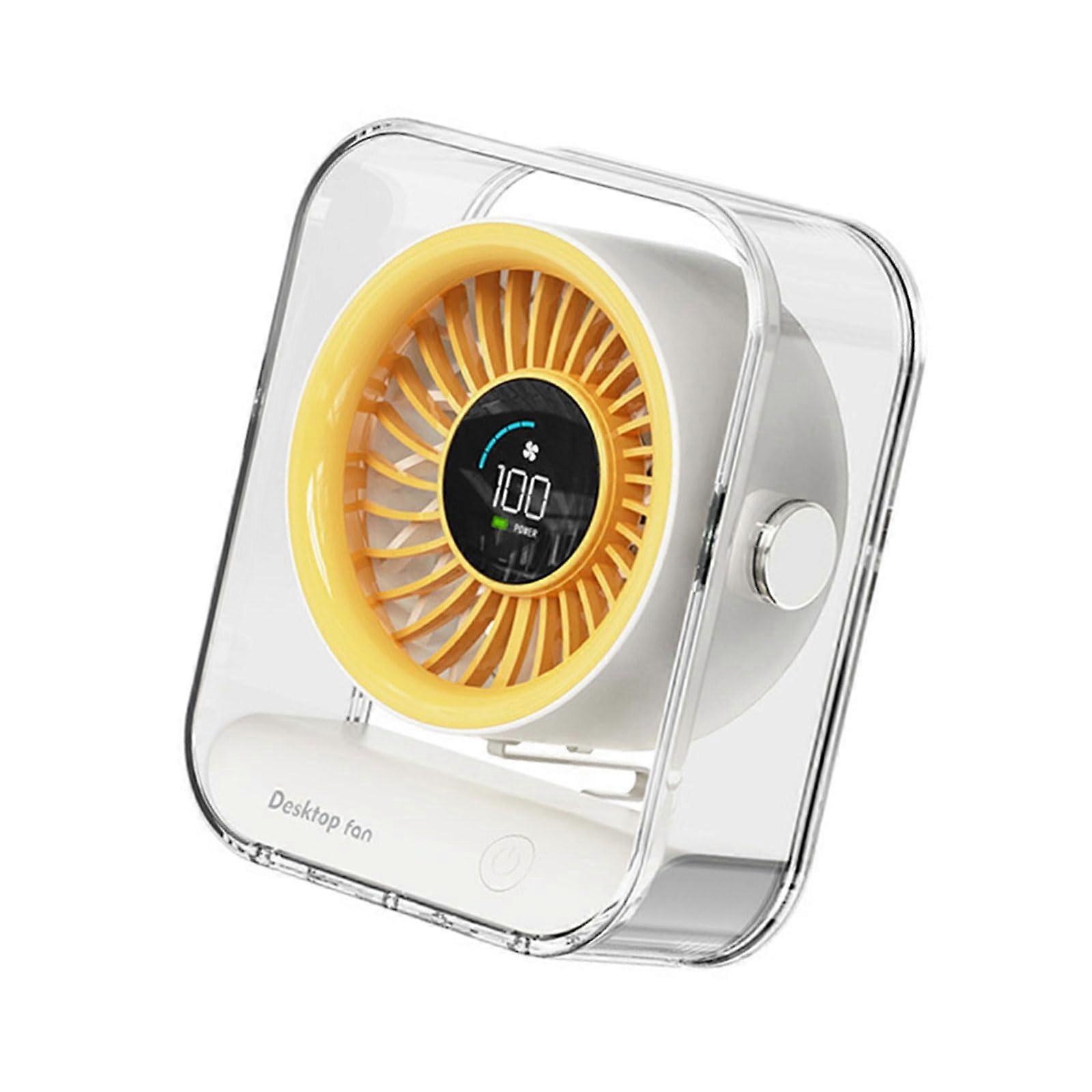 Multifuntional Cooling Fan WallMountable Digital Display ABS Texture Portable Travel Fan For Office And Indoor Use